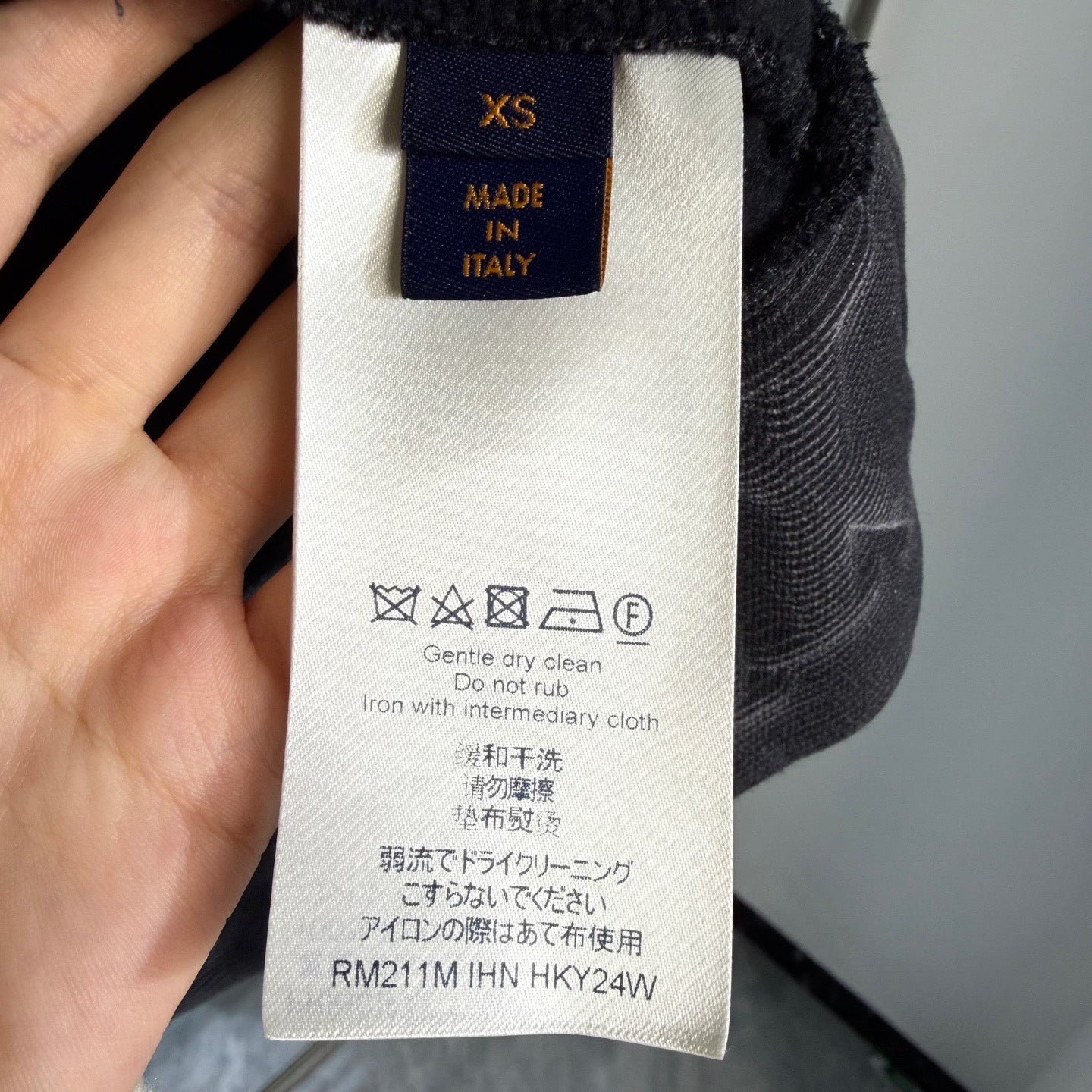 Louis Vuitton Hooded All-Over Logo Print Striped Black Hoodie