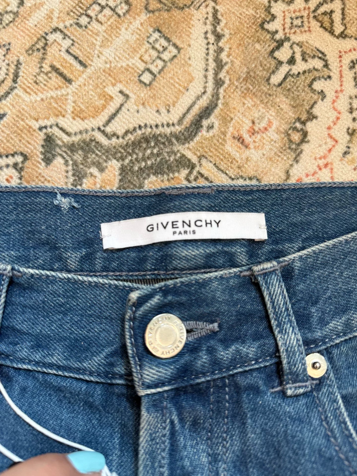 Givenchy bullet-hole distressed jeans