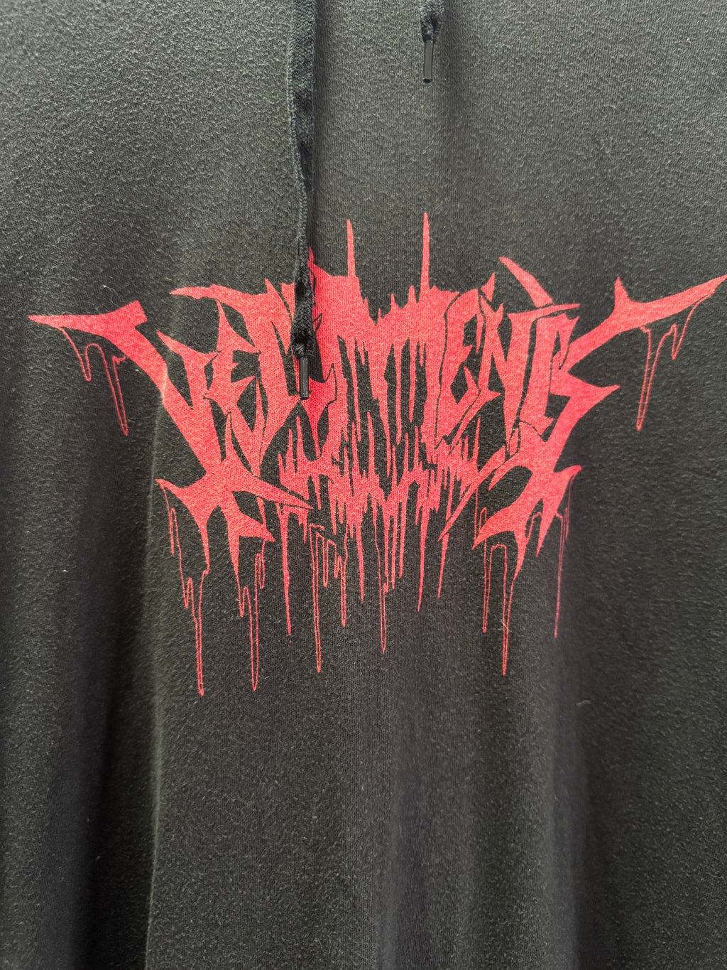 Vetements 18SS Blood-Drop Sanskrit Sweatshirt