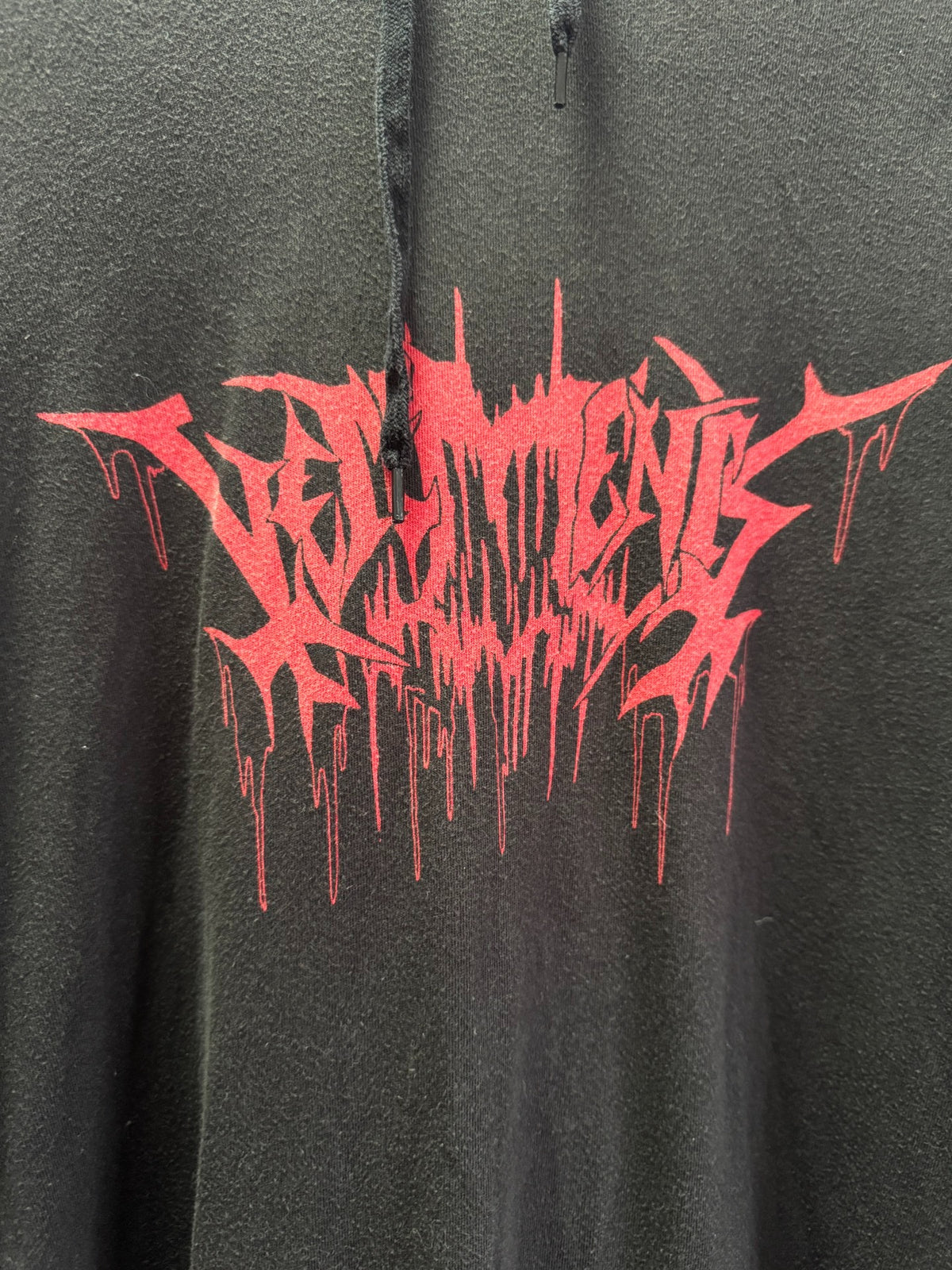 Vetements 18SS Blood-Drop Sanskrit Sweatshirt