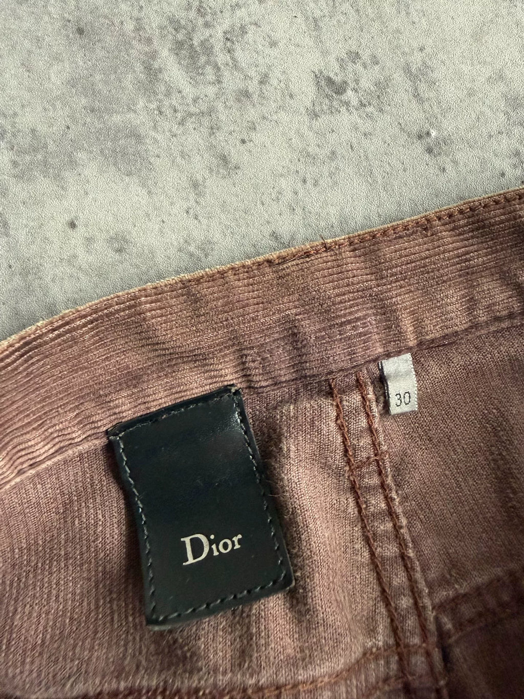 Dior Homme 07SS Hedi Slimane Washed Corduroy Claw Jeans by Hedi Slimane