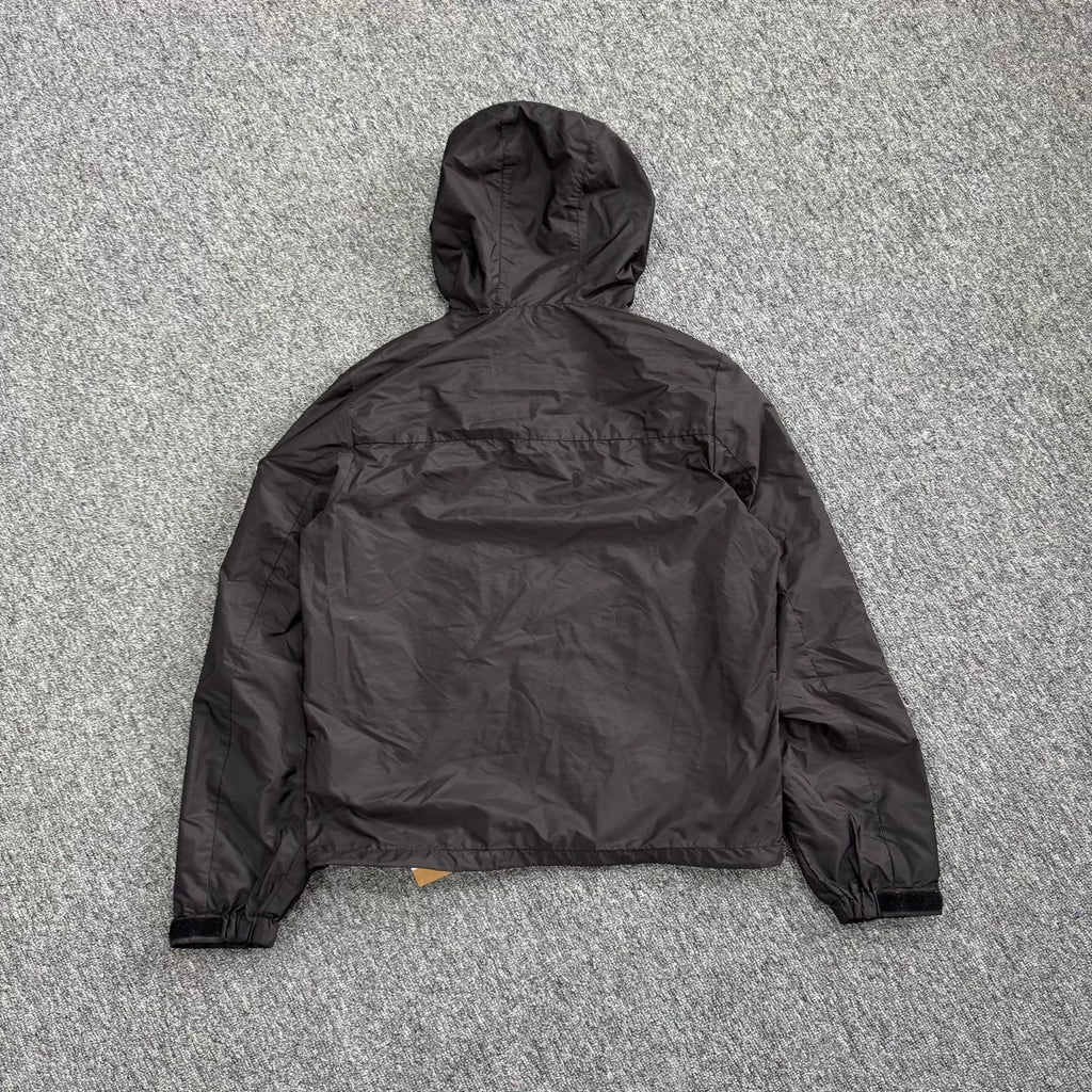 Prada recycled nylon pocket triangle logo hooded jacket