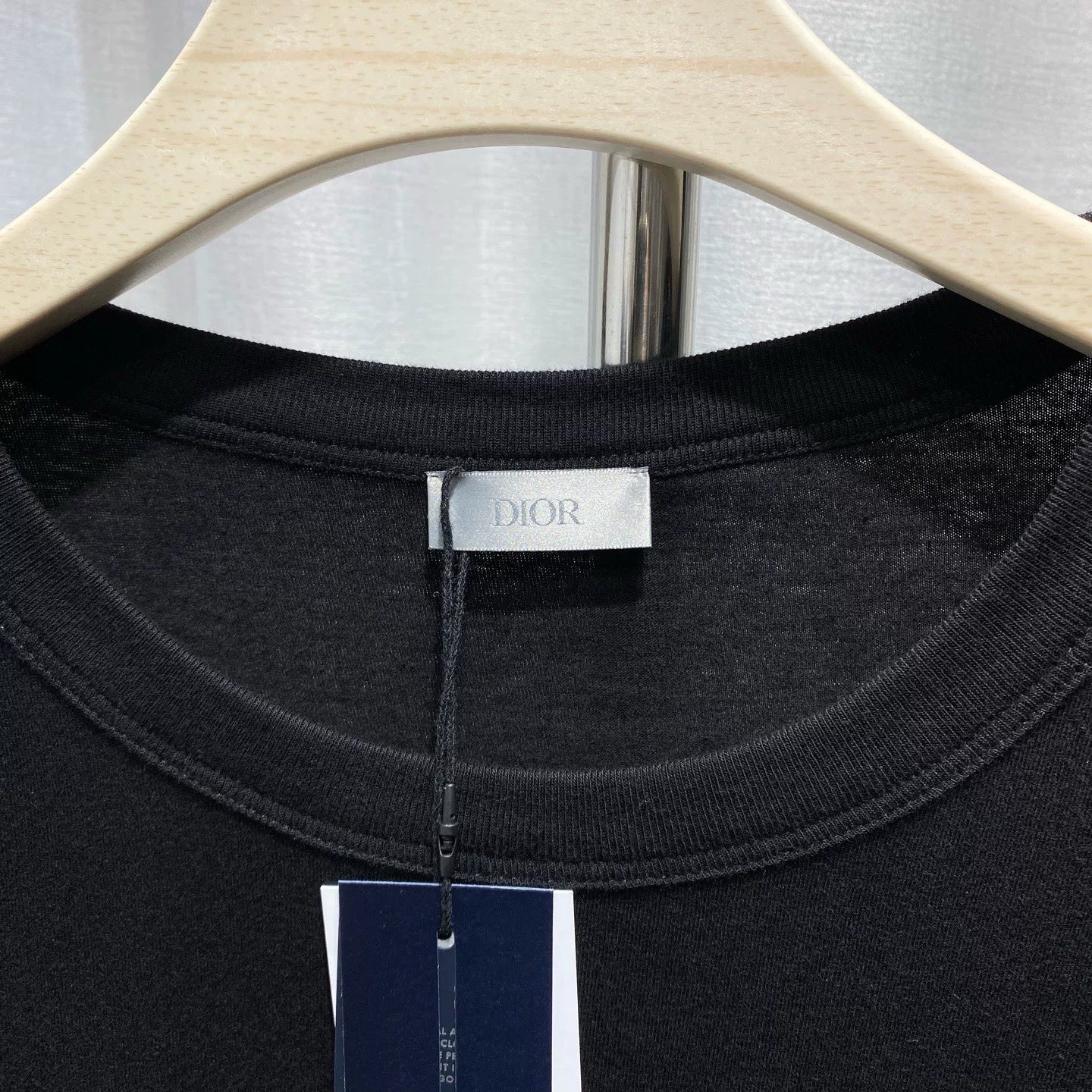 Dior 2024 Print Logo Cotton Black Short Sleeve T-Shirt