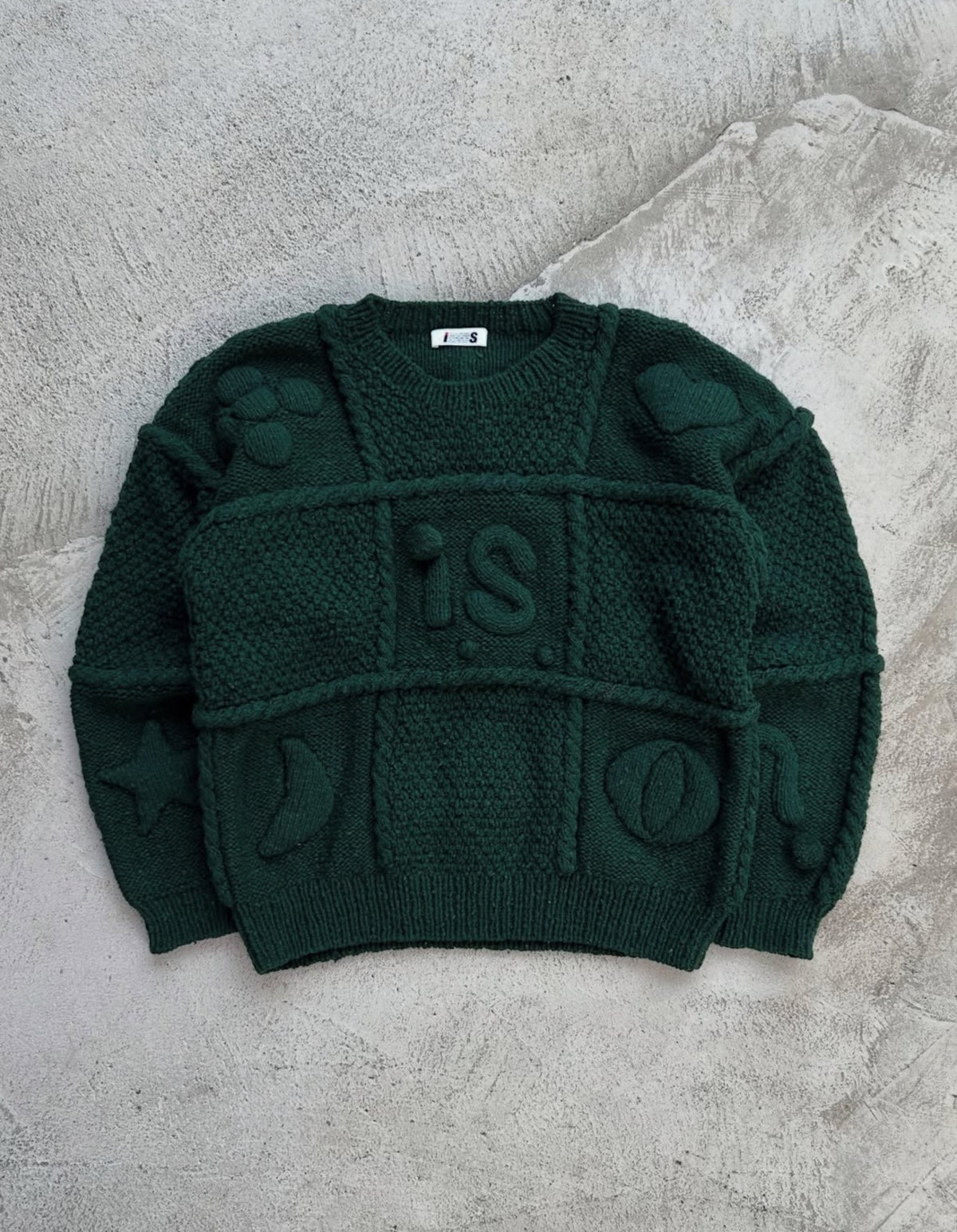 Issey Miyake 1980s 3D Knit Wool Sweater