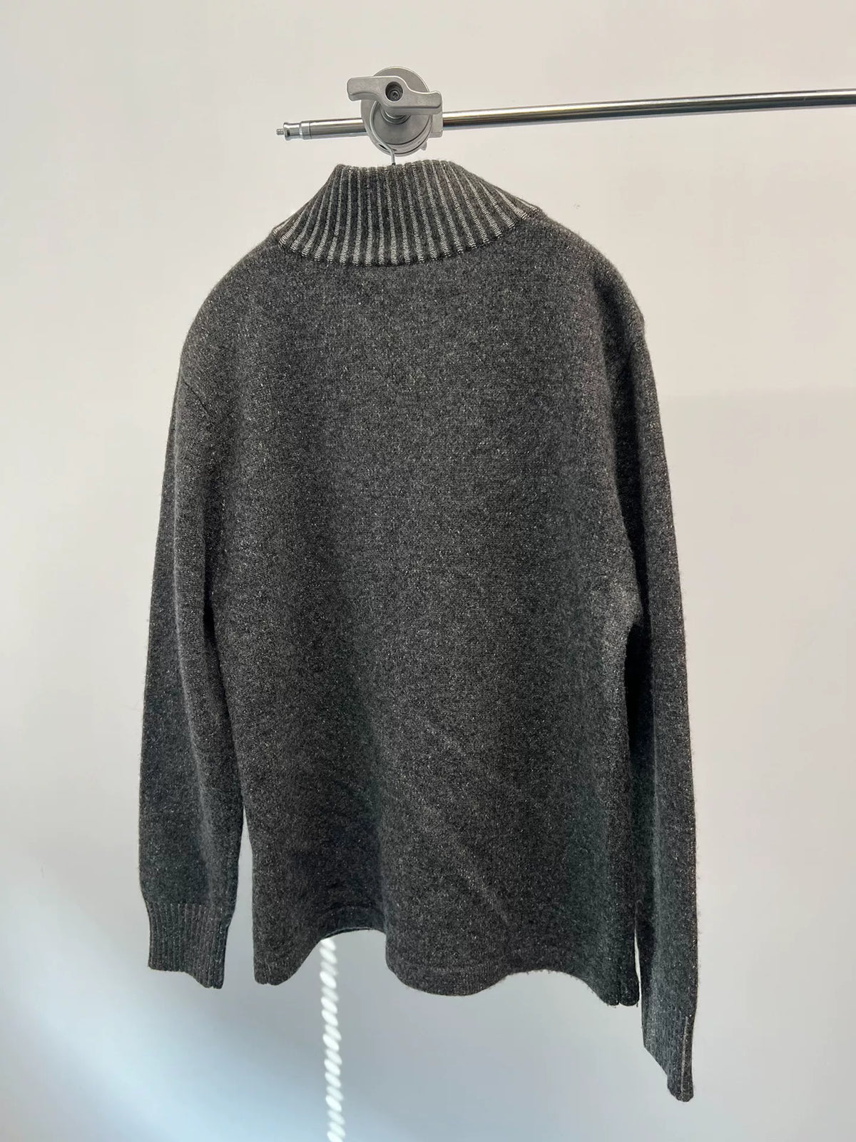 Armani Exchange Pocket Embroidery Zip Knit Sweater