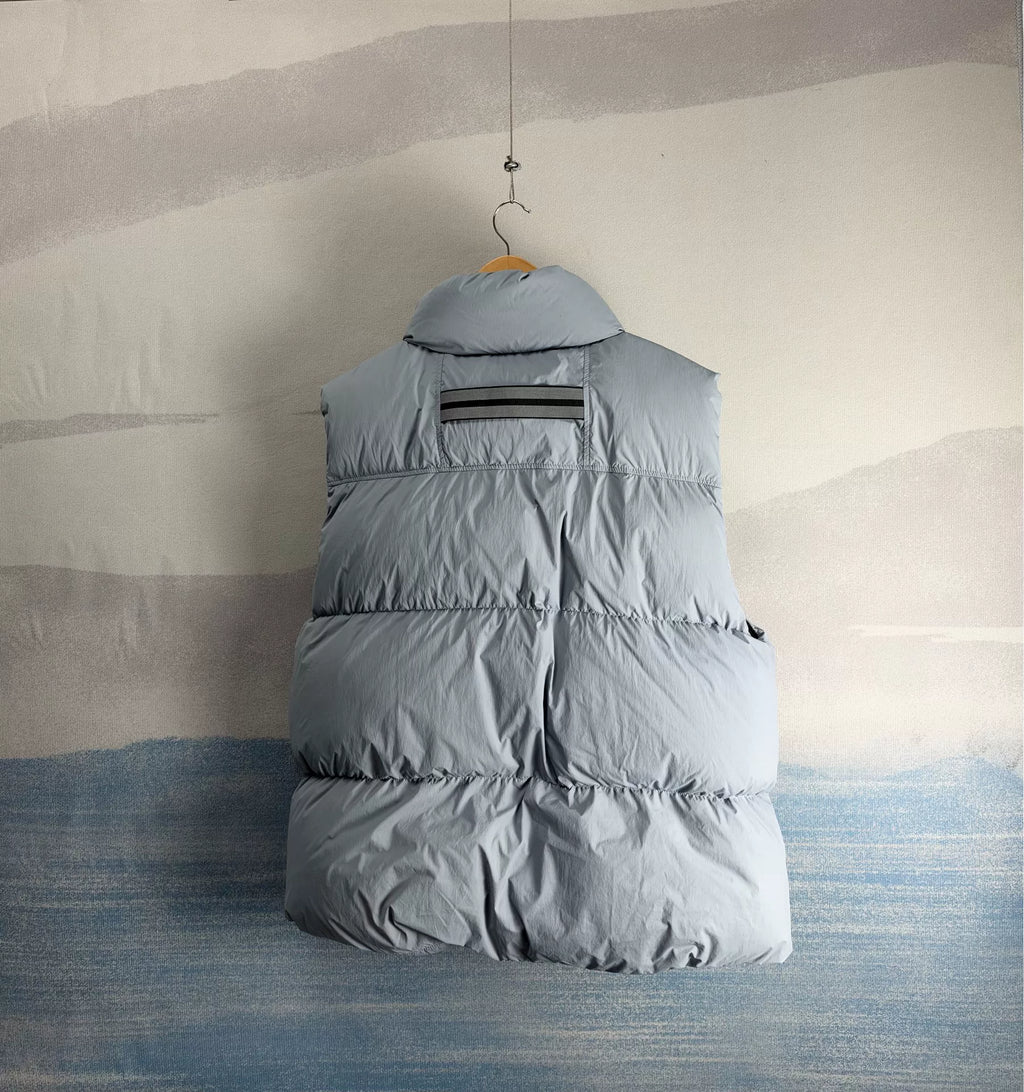 Canada Goose SS25 Grey Blue Logo Down Vest