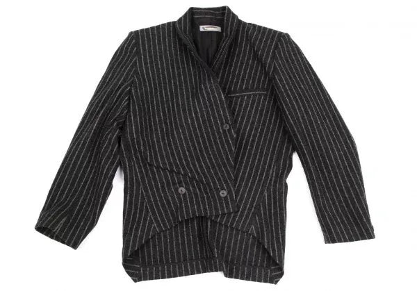 Issey Miyake Vintage Black Stripe Pleated Top