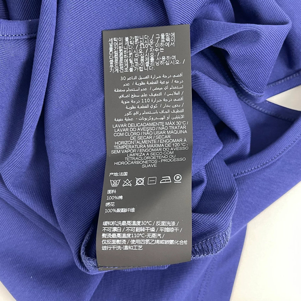 Saint Laurent slp blue YSL large logo tank top