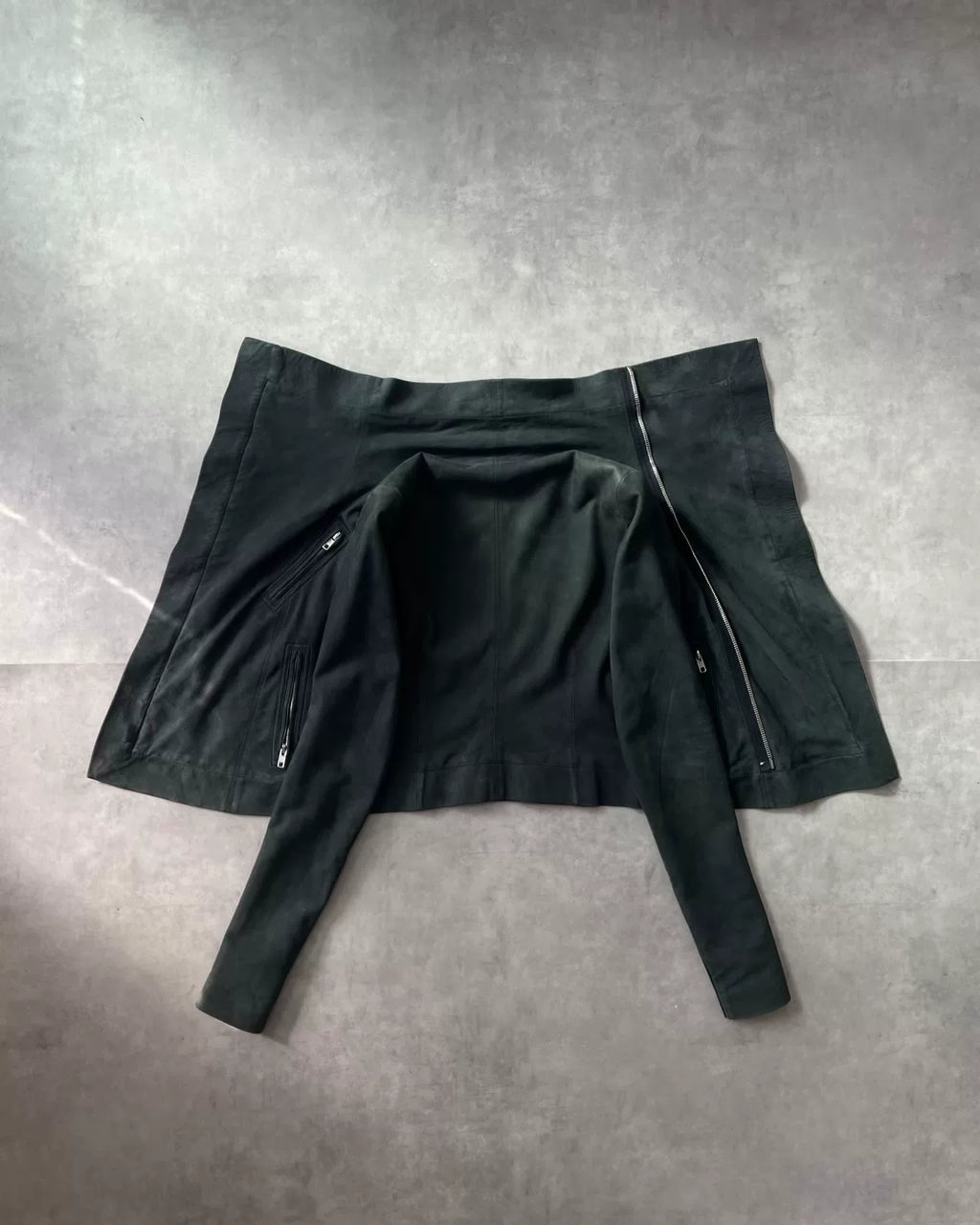 Rick Owens AW15 Lambskin Zip-Up Turtleneck Jacket