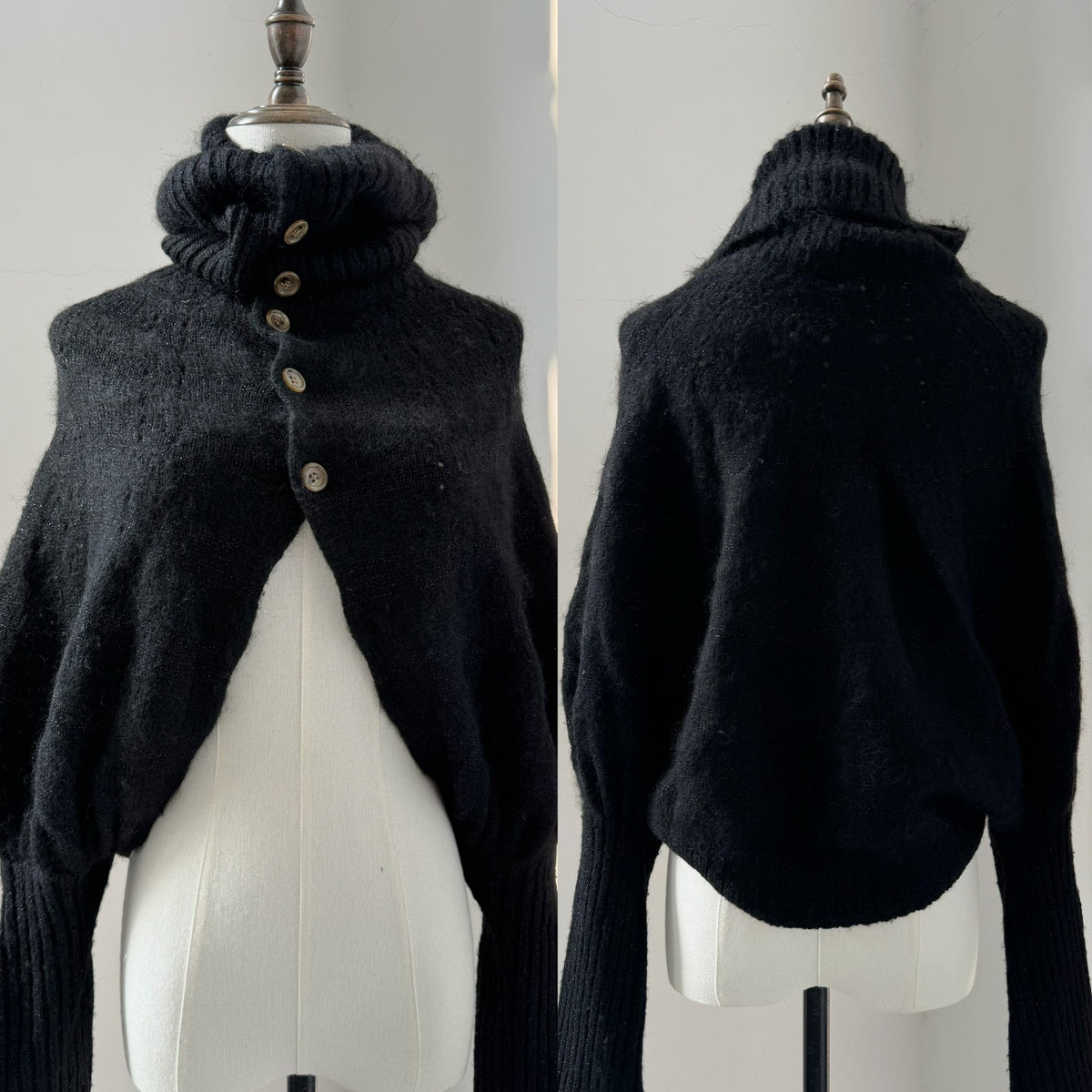 Comme Des Garcons 2008 Runway Top Mohair Cape