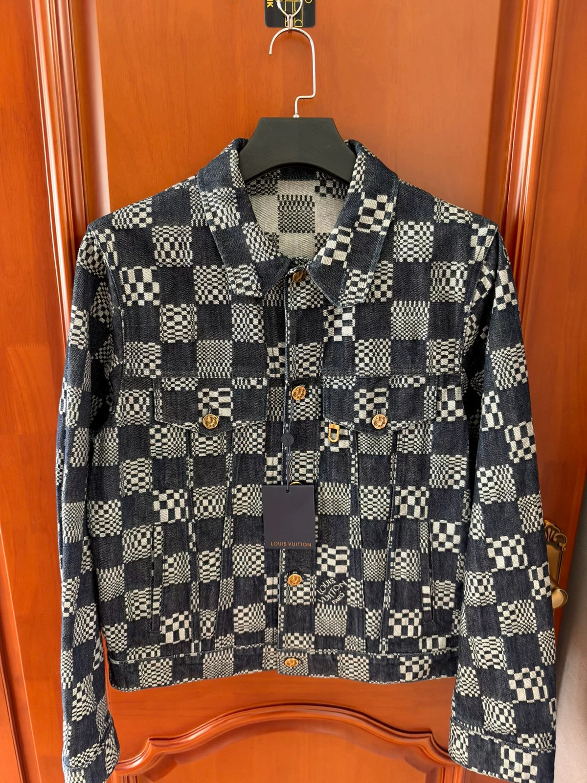 Louis Vuitton All-Over Plaid Denim Jacket