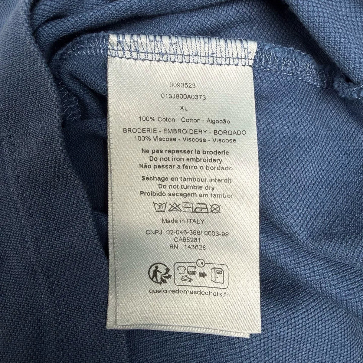 Dior CD Embroidered Single-Breasted Short Sleeve Lapel Shirt