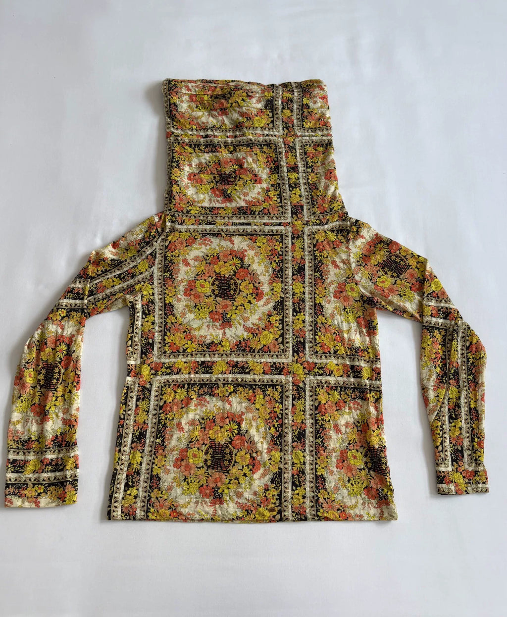 Junya Watanabe Asymmetric Deconstructed Panel All-Over Print Vintage Top