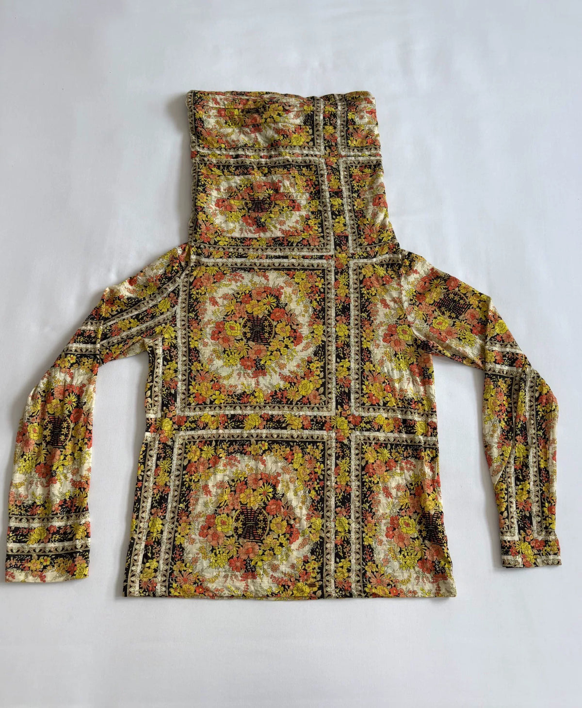 Junya Watanabe Asymmetric Deconstructed Panel All-Over Print Vintage Top