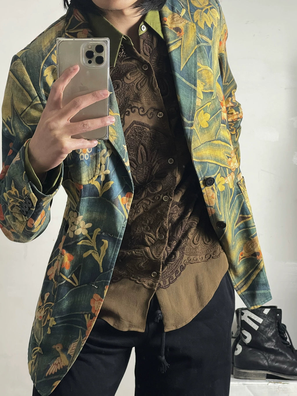 Dries Van Noten SS17 Floral Blazer