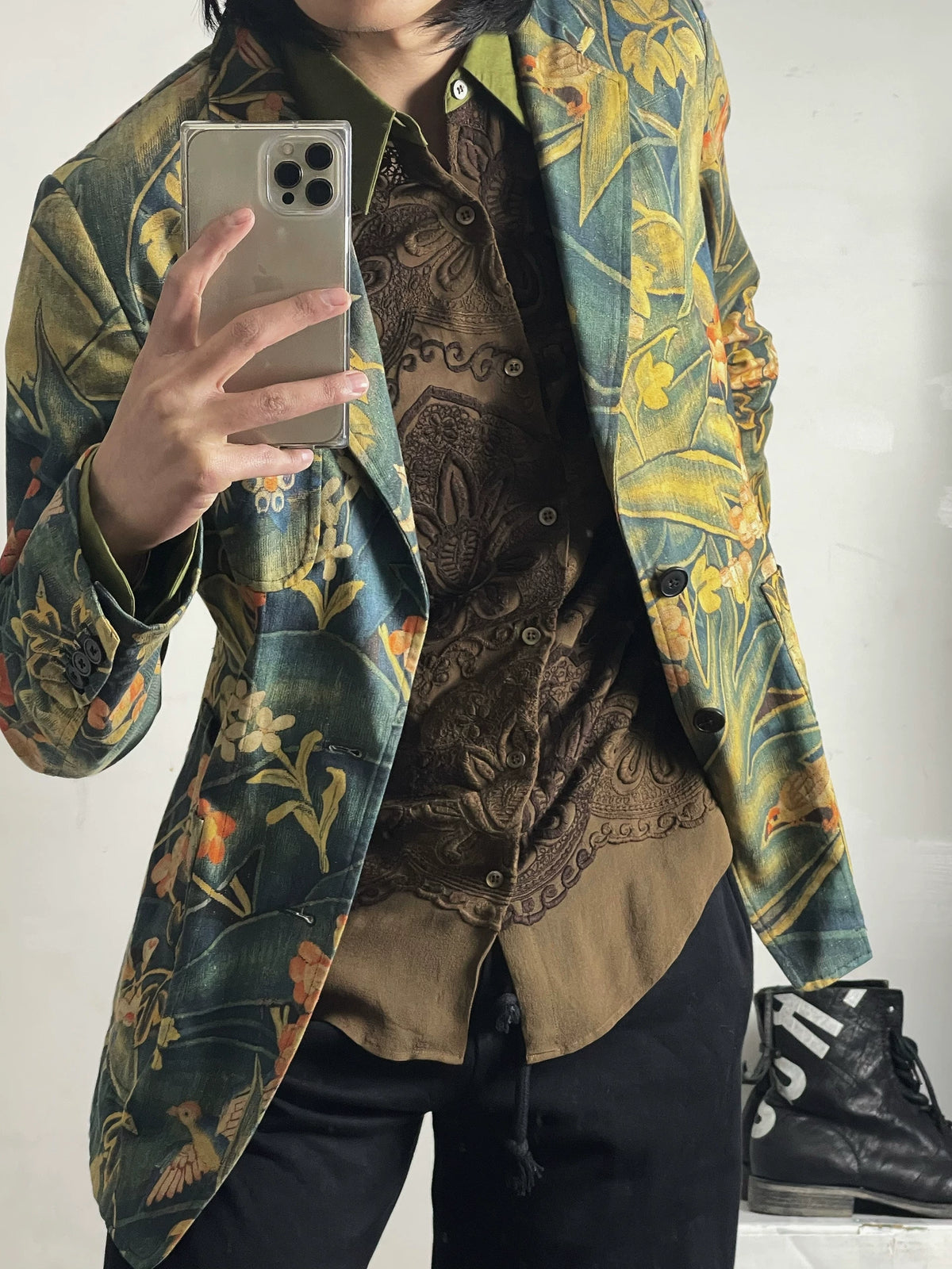Dries Van Noten SS17 Floral Blazer
