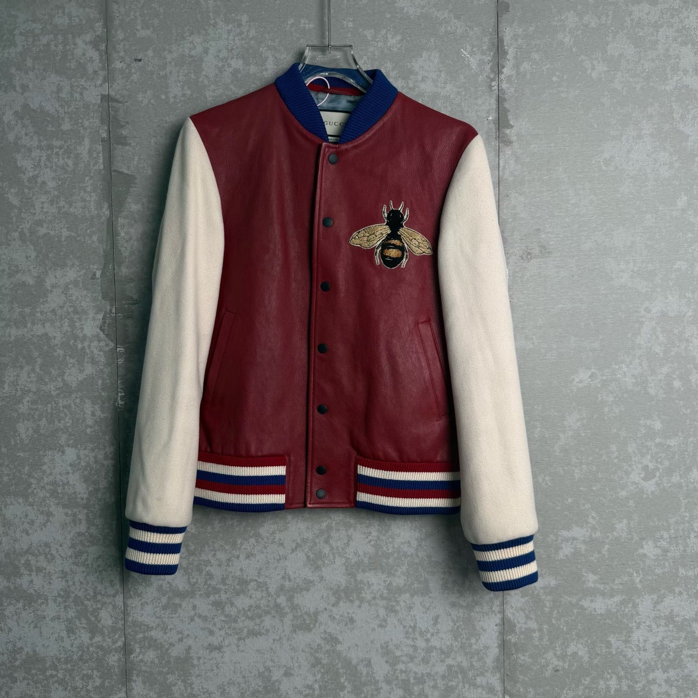 Gucci Embroidered Varsity Wool Jacket
