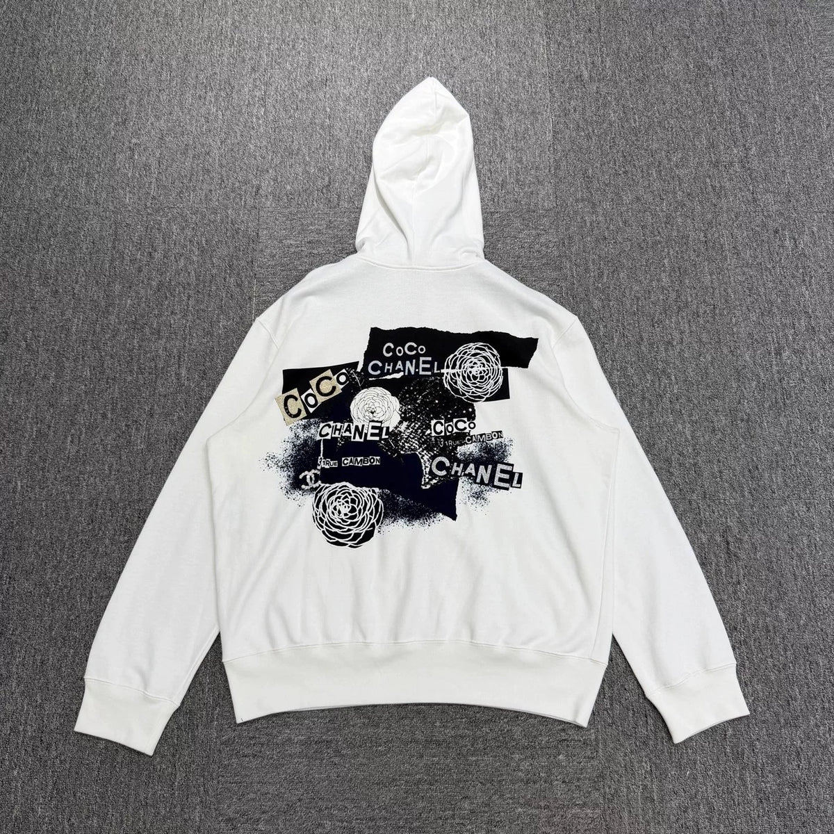Chanel Camellia Sequin Hooded Sweater