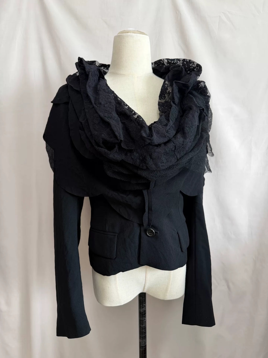 Comme des Garçons Rei Kawakubo 1995ad Mesh Layered Top Jacket
