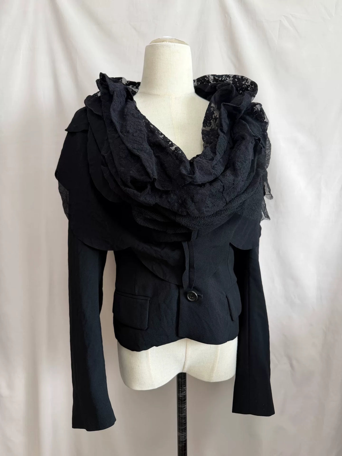 Comme des Garçons Rei Kawakubo 1995ad Mesh Layered Top Jacket