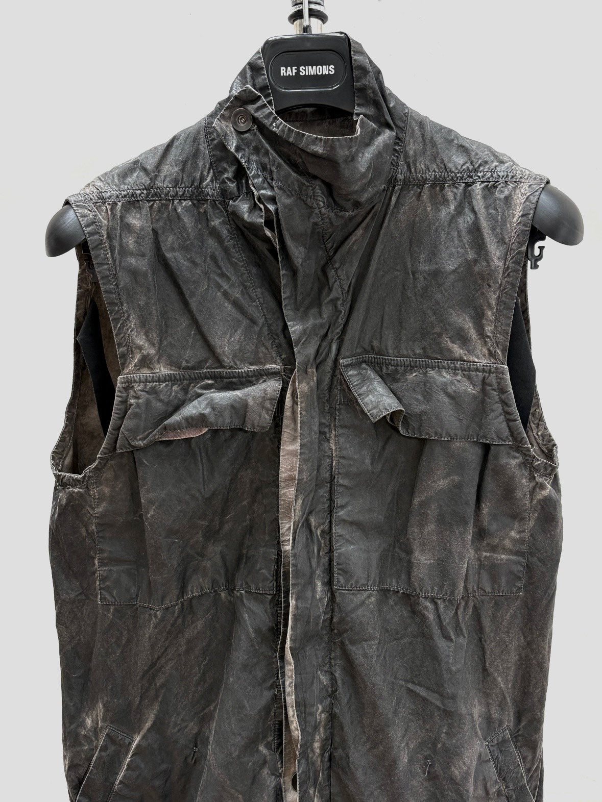 Rick Owens Early Dirty-Dye Distressed Vest