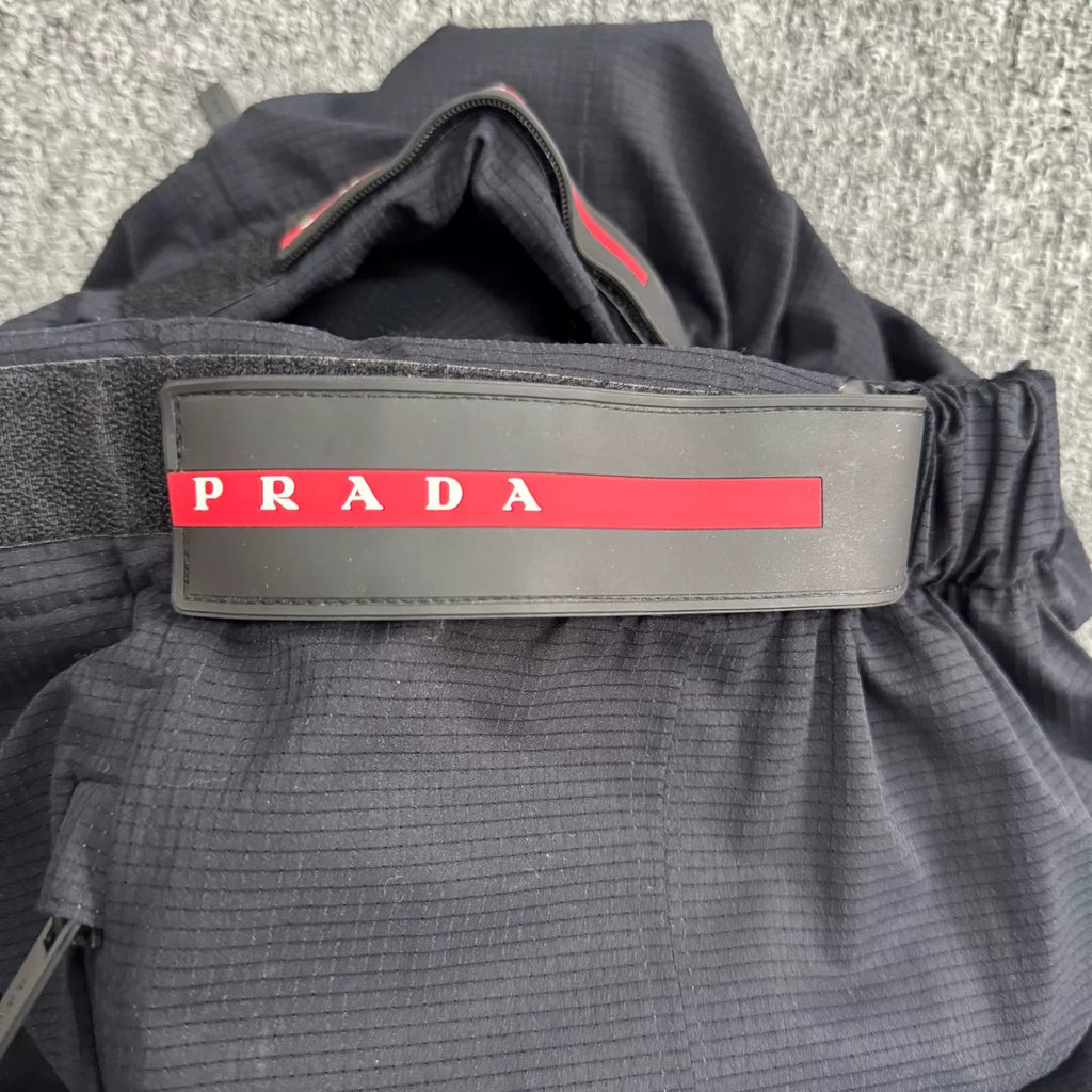 Prada Velcro Zip-Up Cuffed Pants