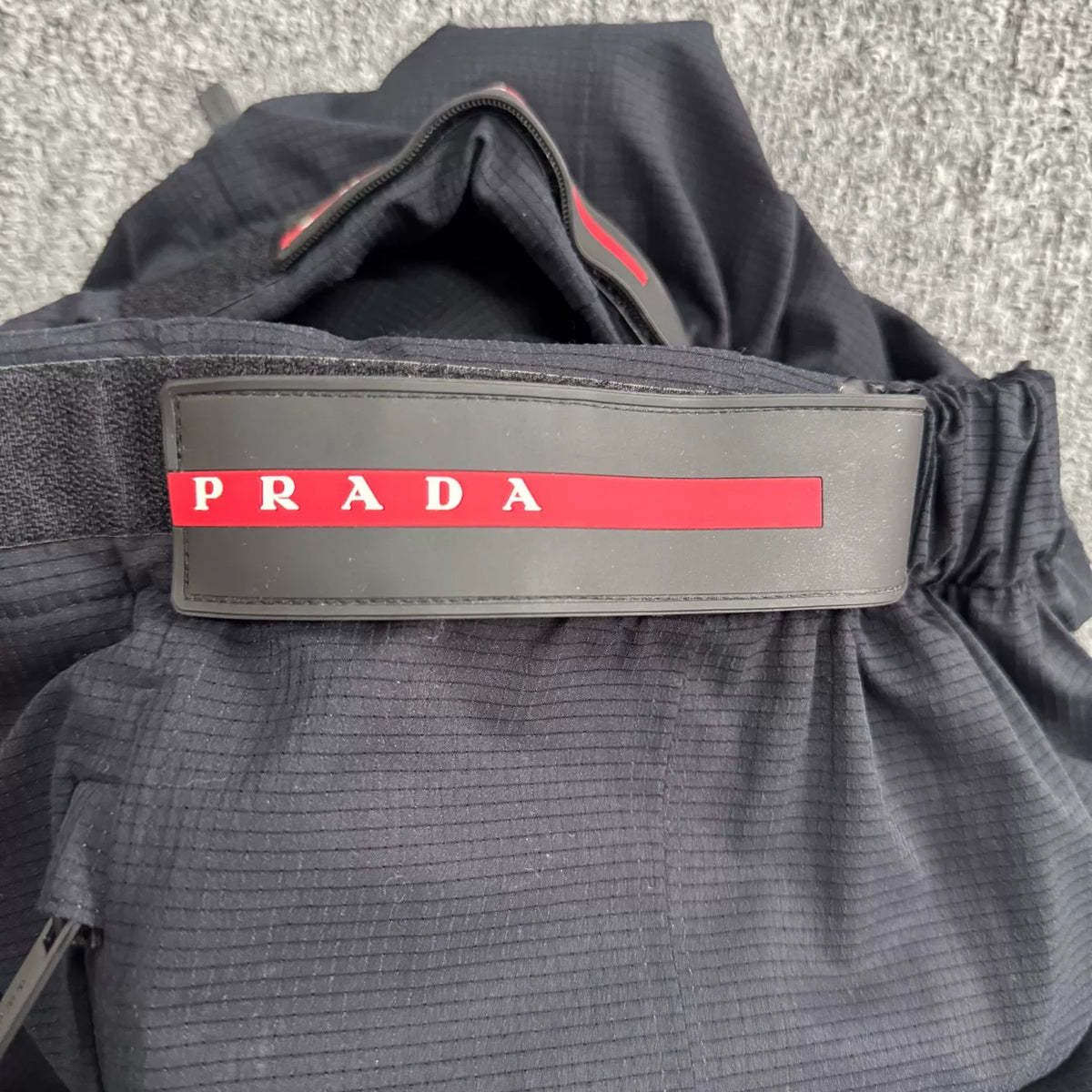 Prada Velcro Zip-Up Cuffed Pants