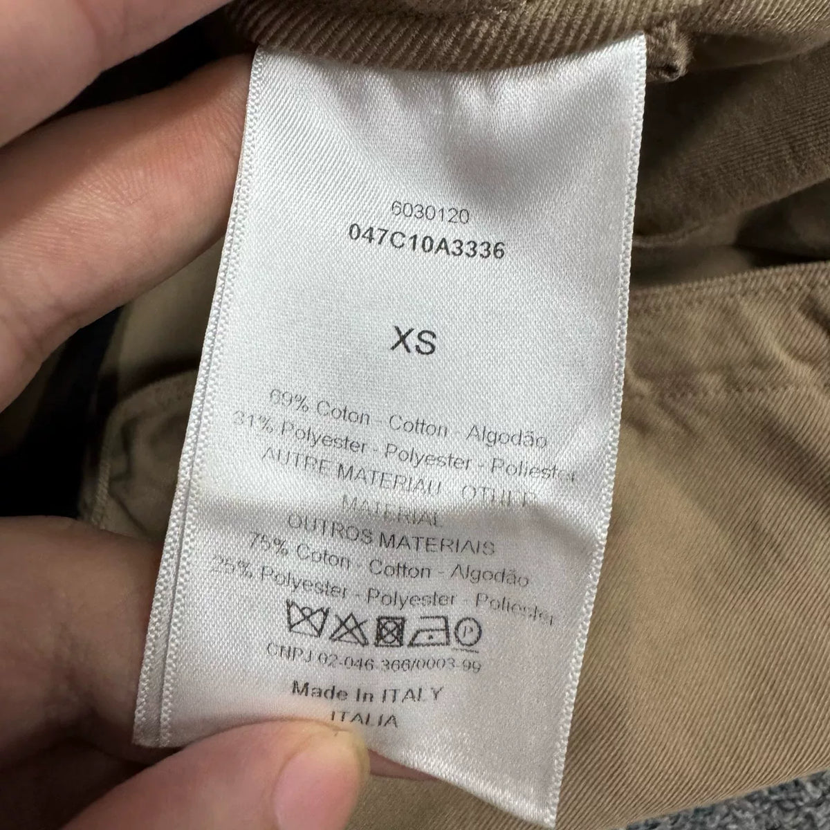 Dior Khaki Honeybee Embroidered Jacket