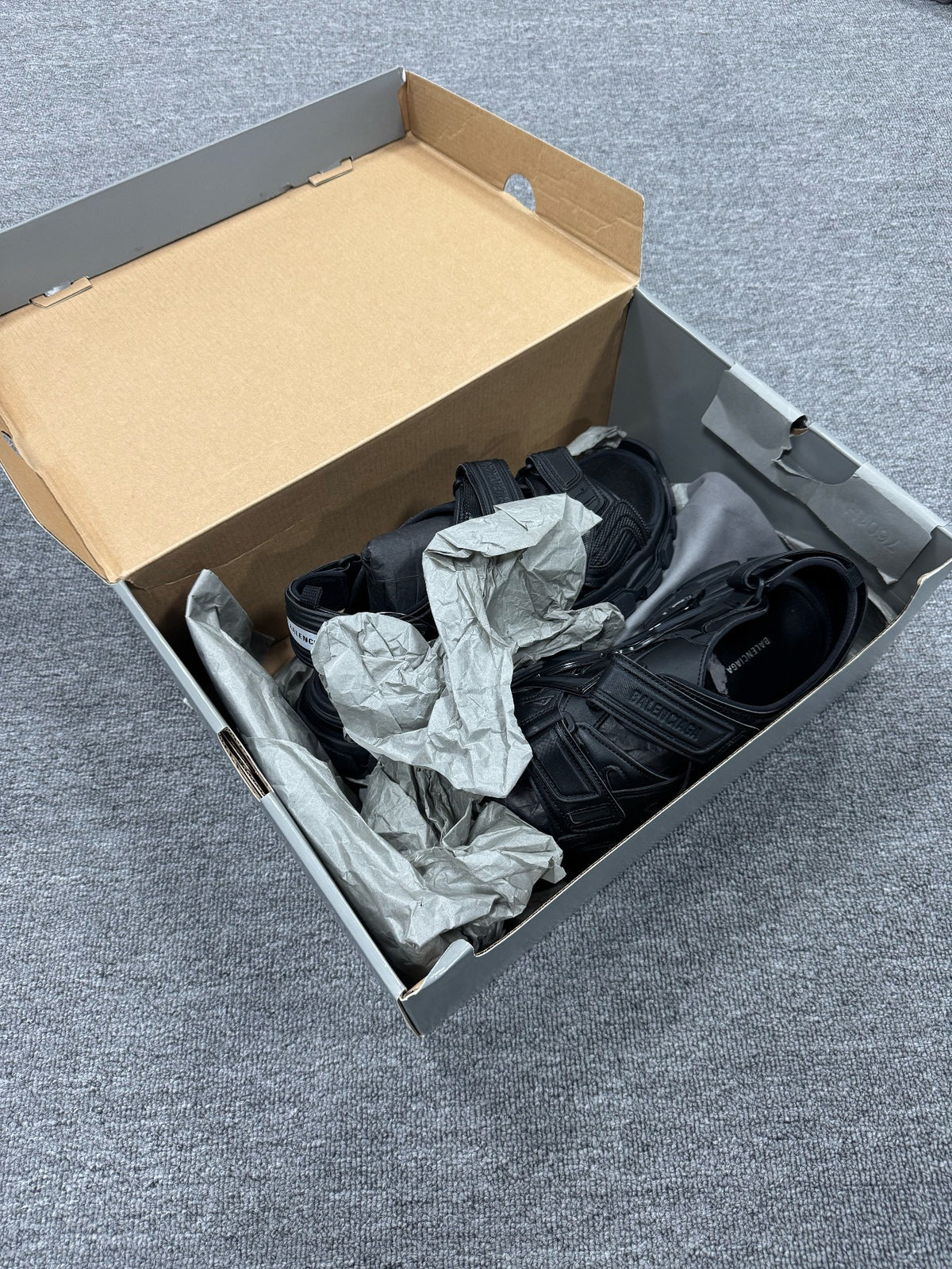 Balenciaga Track Black Sandals