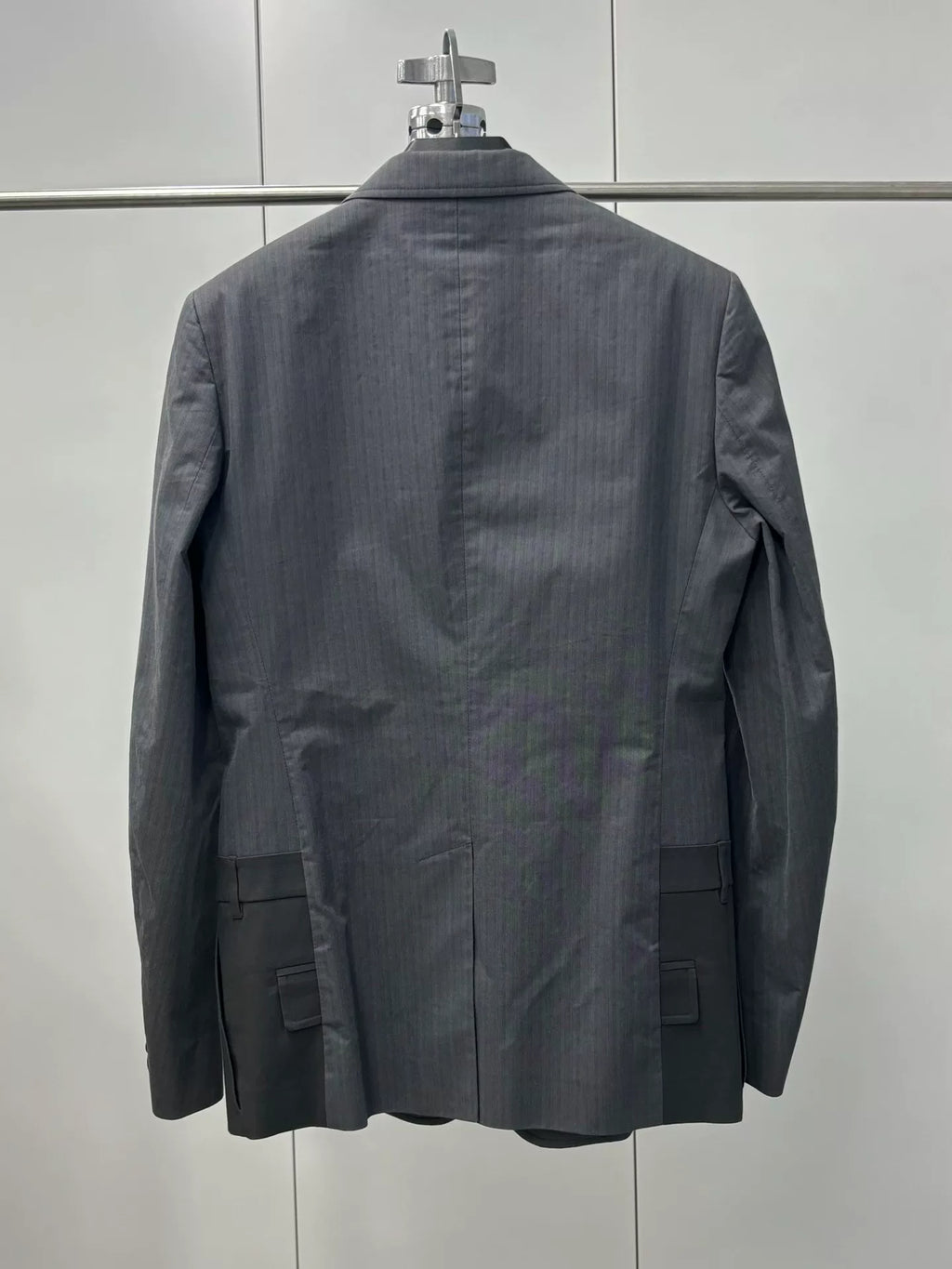 Maison Margiela SS14 Deconstructed Trouser-Hem Cotton Blazer