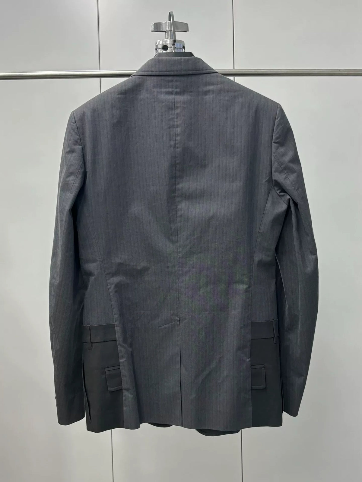 Maison Margiela SS14 Deconstructed Trouser-Hem Cotton Blazer