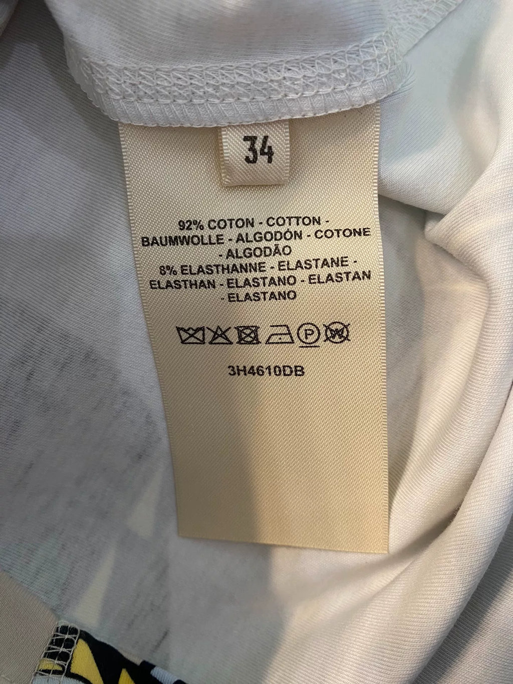 Hermes Chain Print Short Sleeve Cotton T-Shirt