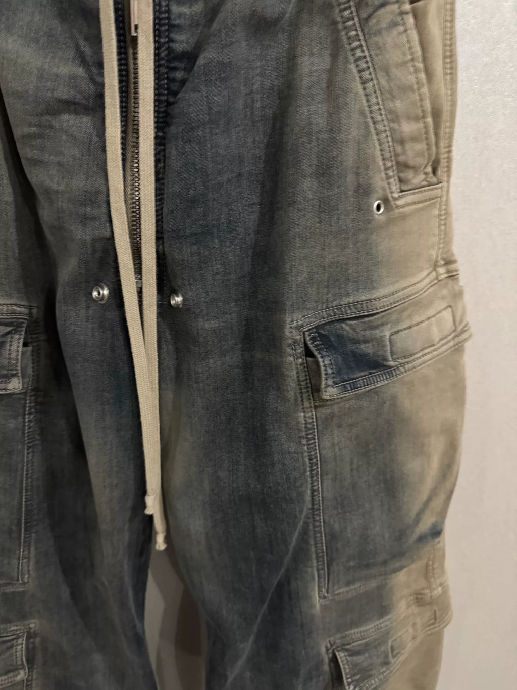 Rickwens bela light-washed pocket long pants