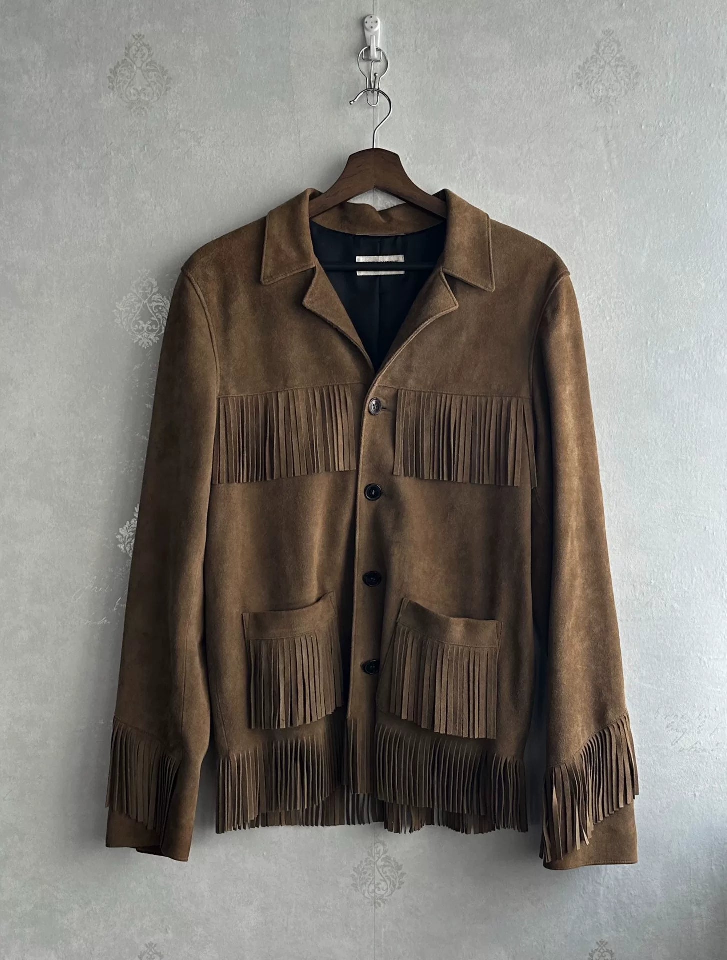 Saint Laurent 15ss Suede Fringe Jacket
