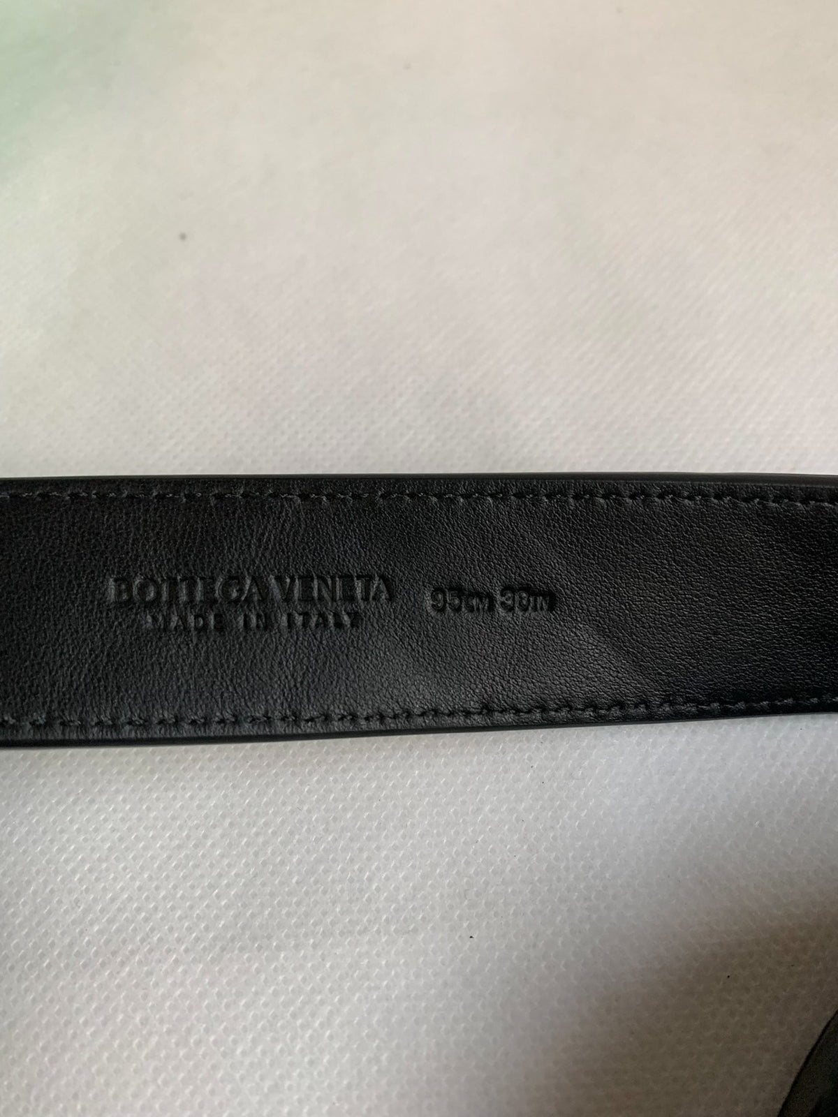 Bottega Veneta Black Gold Horsebit Belt