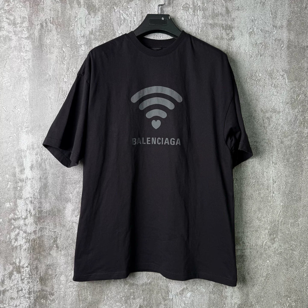 Balenciaga Black Wifi Short Sleeve Shirt