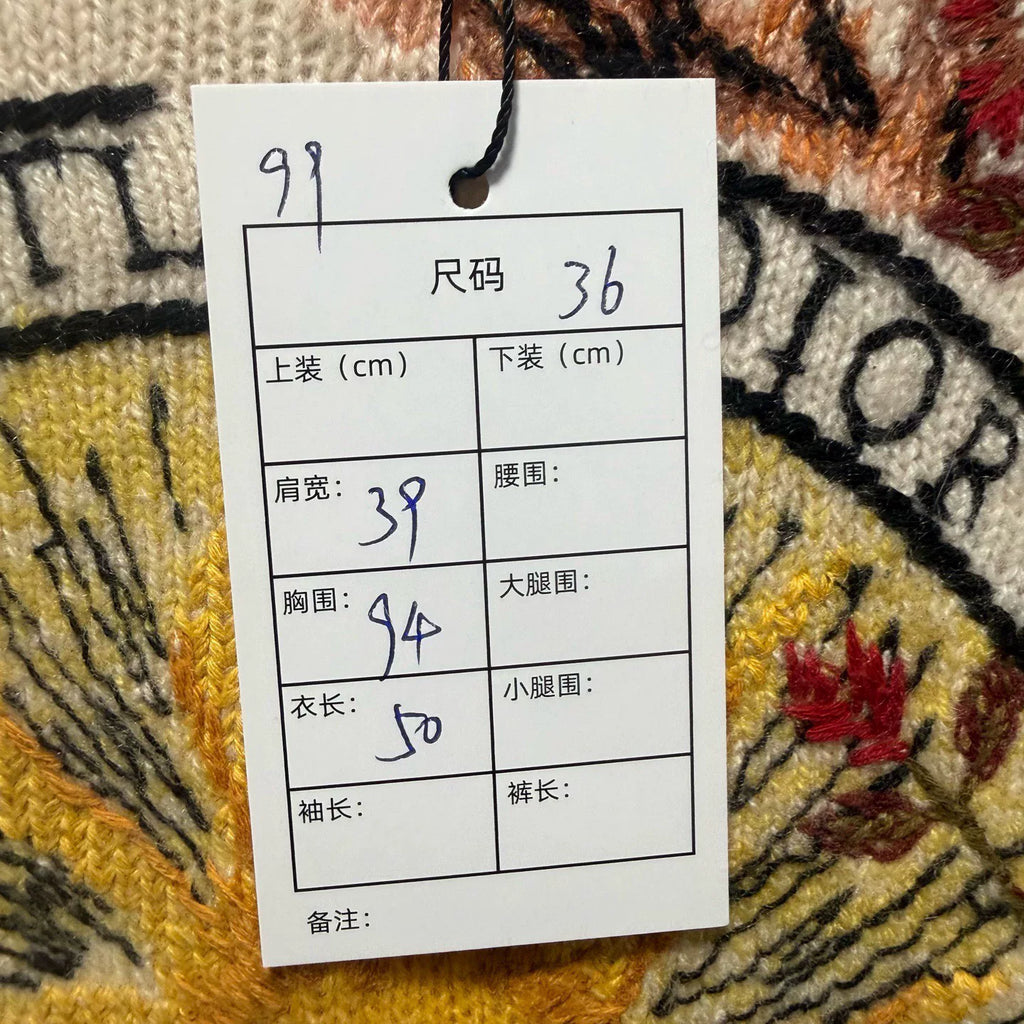Dior Embroidered Logo Cashmere Sweater
