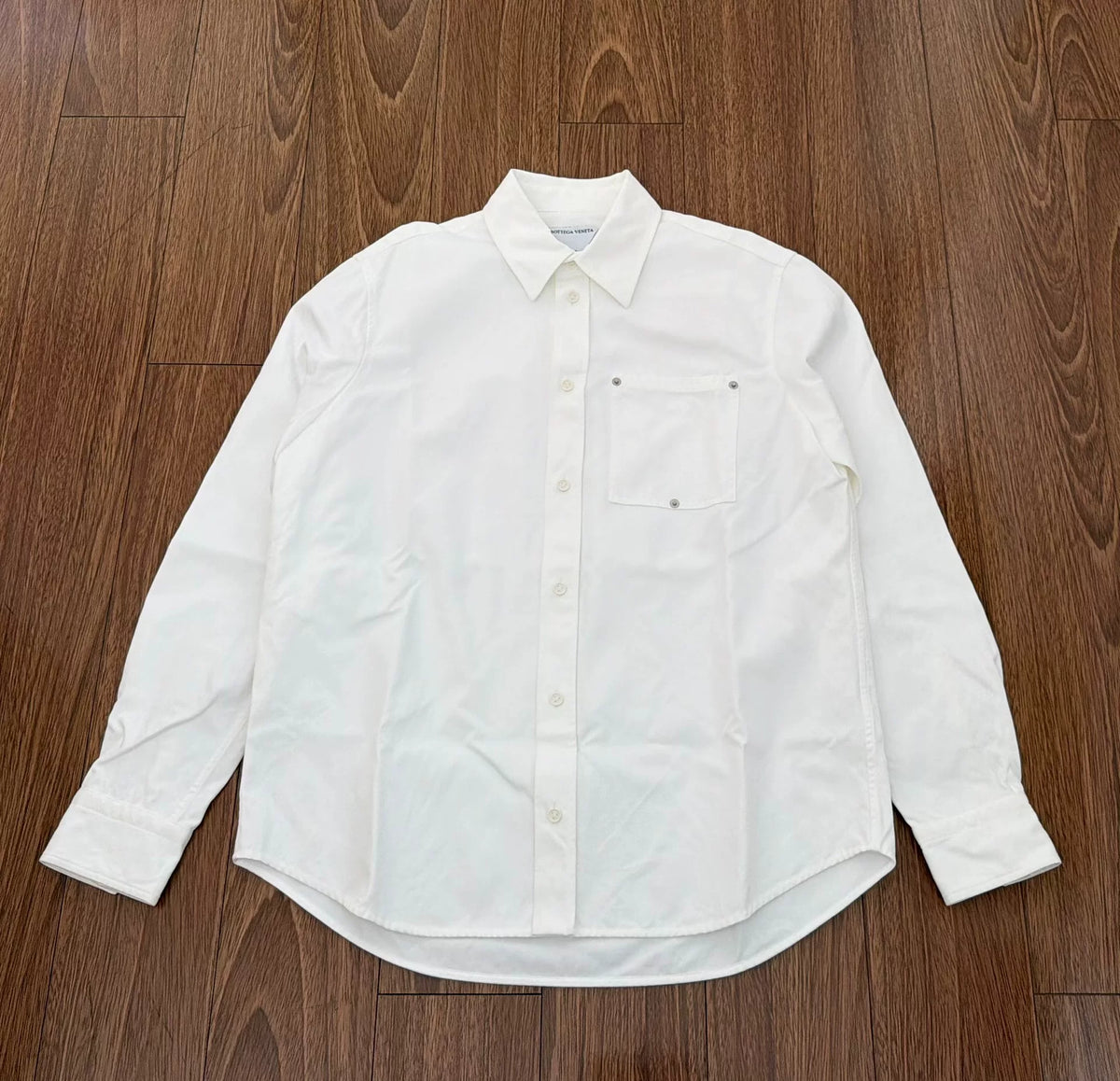 Bottega Veneta White Triangular Beaded Shirt Jacket