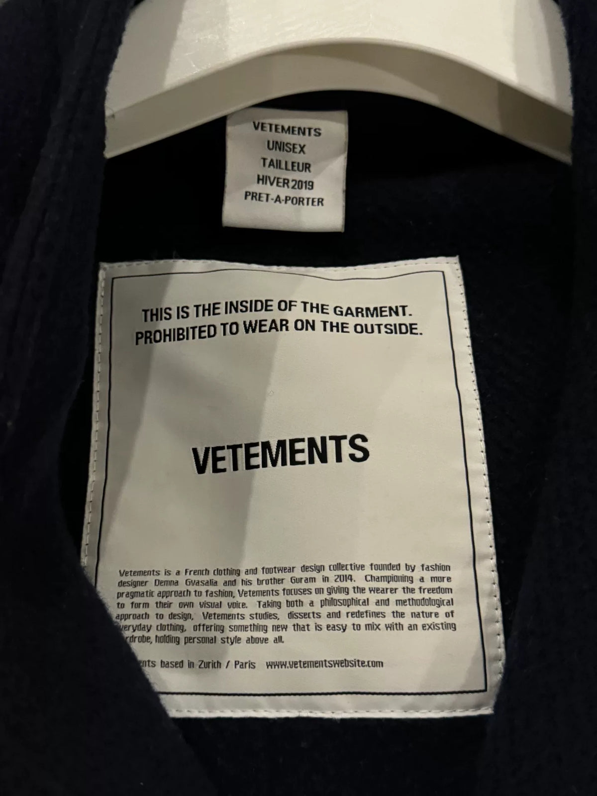 Vetements Reversible Coat