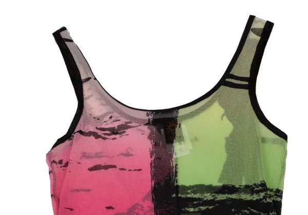 Jean Paul Gaultier Vintage Floral Mesh Top