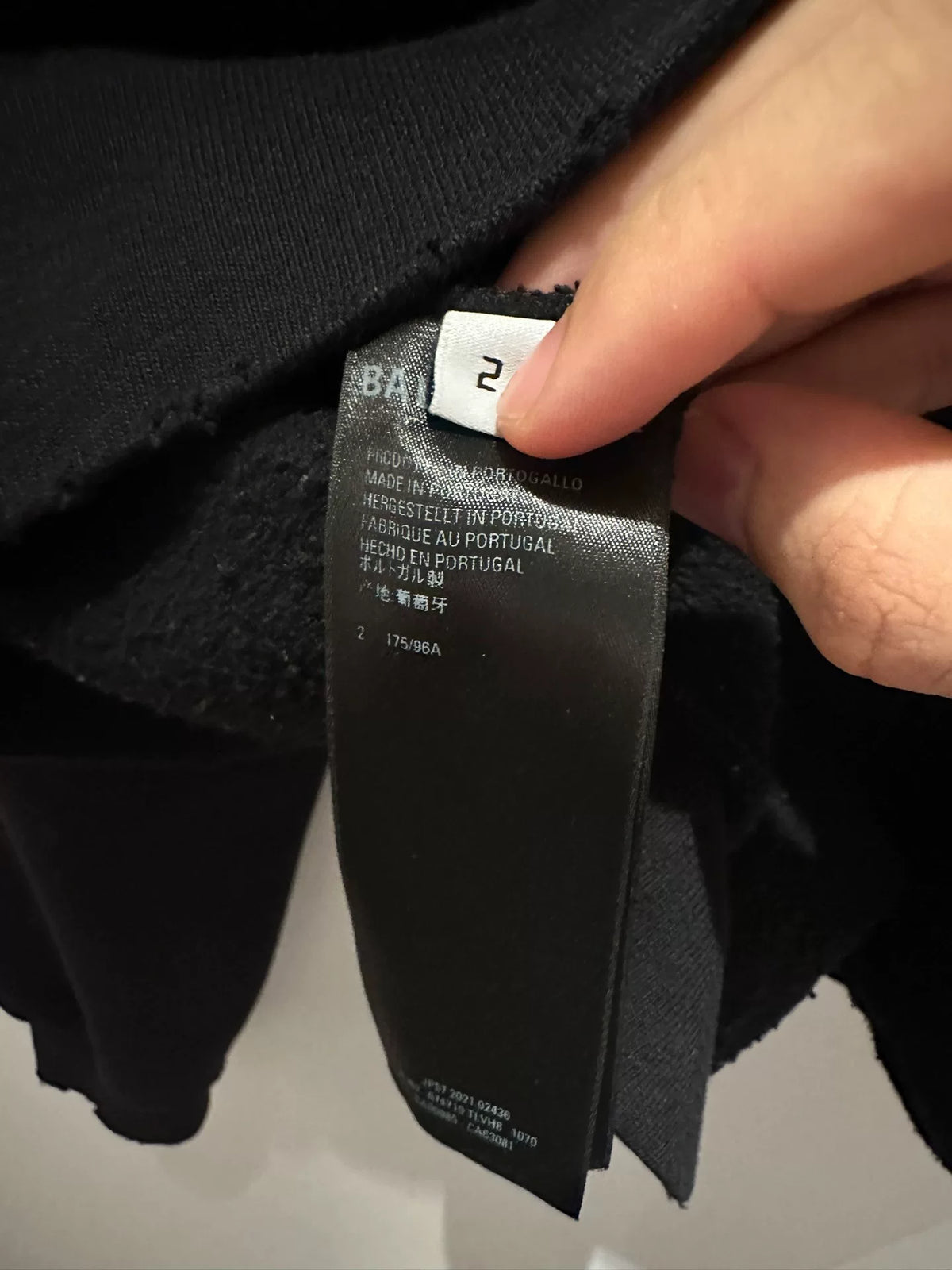 Balenciaga 3b embroidered hoodie