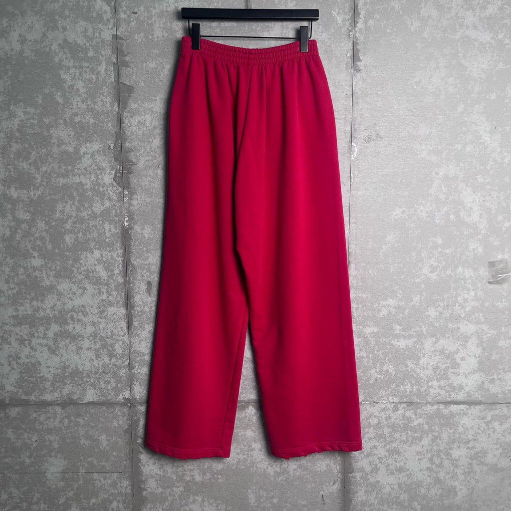 Balenciaga Red Logo Pants