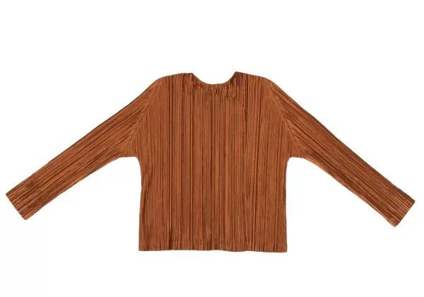 Issey Miyake Vintage Orange Pleated Top