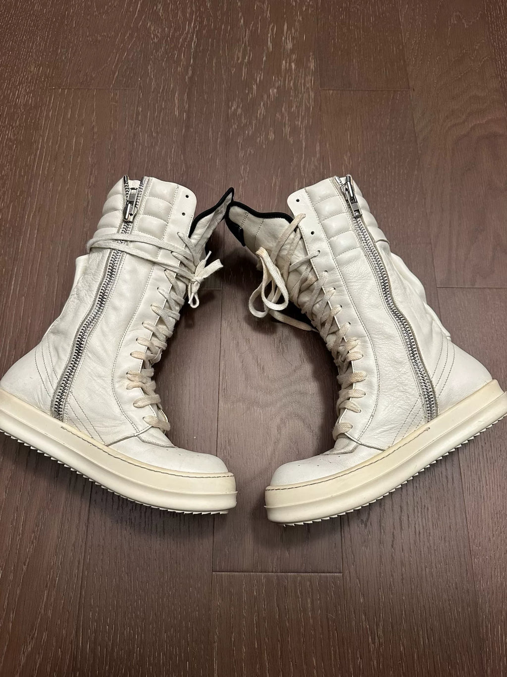 Rick Owens Cargo basket Knight boots