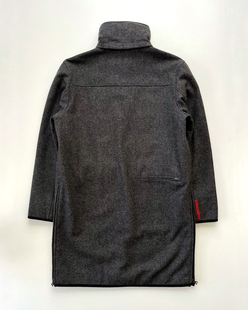 Prada 2000s Grey Wool Coat