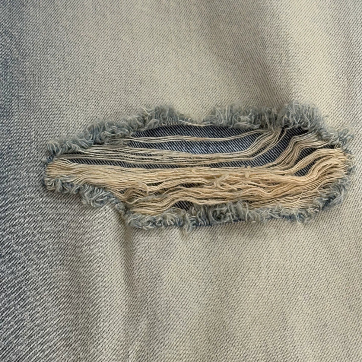 Maison Margiela Blue Patchwork Slash Straight Trousers