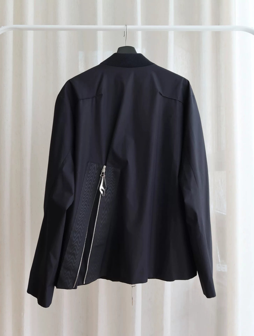 Namacheko SS22 Black Silver Zip-Up Cotton Jacket