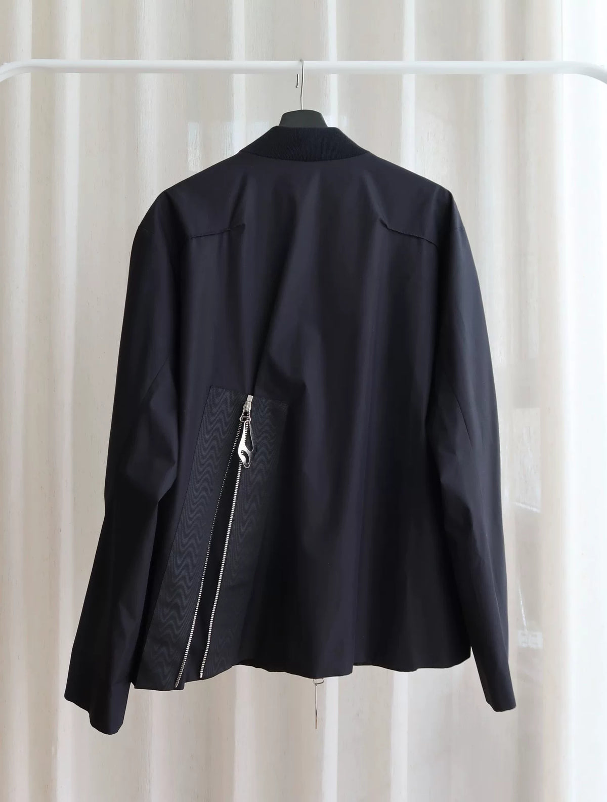 Namacheko SS22 Black Silver Zip-Up Cotton Jacket