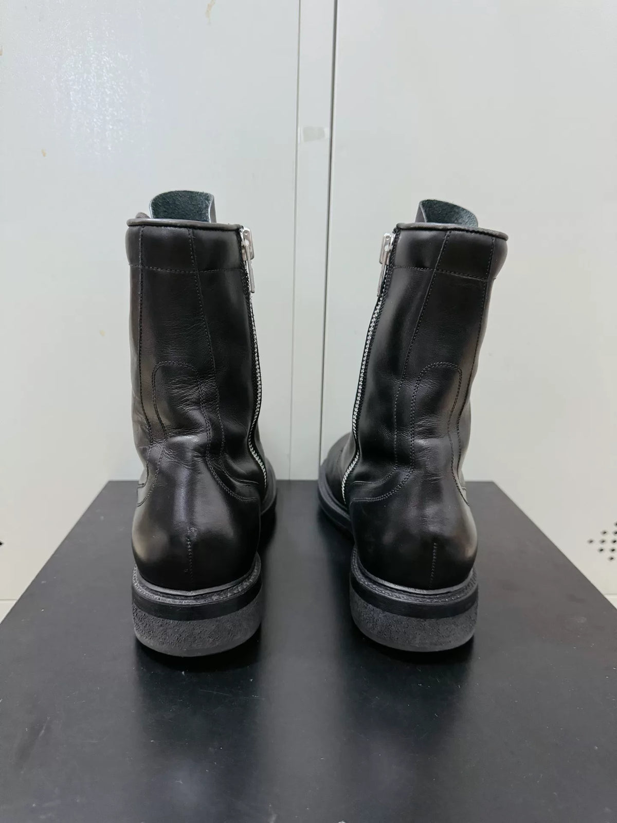 Rick Owens Archive Lace-Up High-Top Military Boots