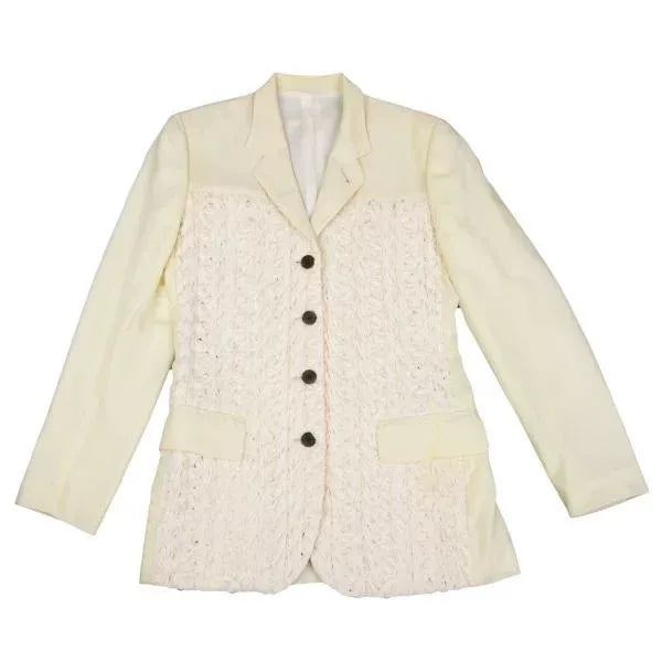 Jean Paul Gaultier Vintage Beige Lace Blazer